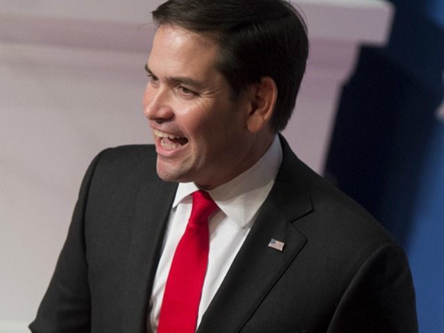 Marco Rubio of Florida speaks during the 2016 Republican Jewish Coalition Presidential Can