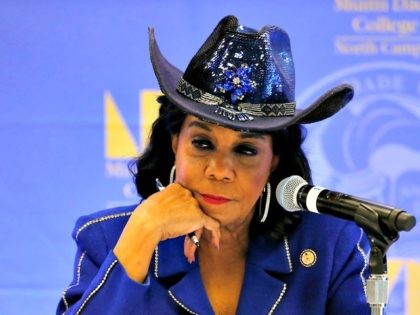 MIAMI, FL - OCTOBER 19: Rep. Frederica Wilson (D-FL) listens to testimony at a Congression