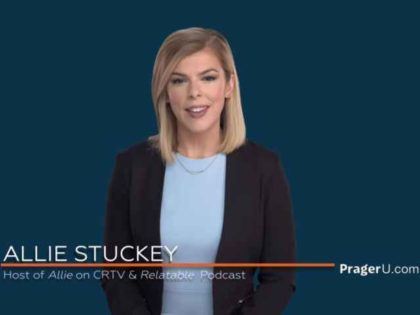 Allie Stuckey hosting a video on masculinity for PragerU