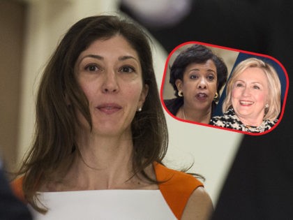 (INSET: Loretta Lynch and Hillary Clinton) Lisa Page, former legal counsel to former FBI D