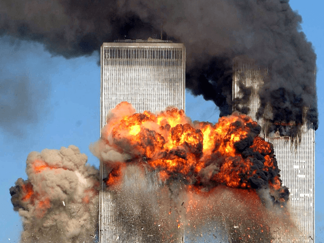 Hijacked United Airlines Flight 175 from Boston crashes into the south tower of the World