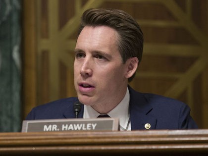 Sen. Josh Hawley, R-Mo., speaks during a hearing of the Senate Judiciary Committee on over