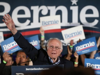 LAS VEGAS, NEVADA - FEBRUARY 21: Democratic presidential candidate Sen. Bernie Sanders (I-