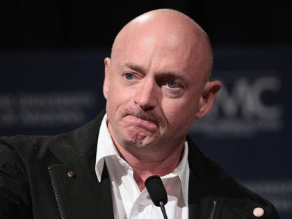TUCSON, AZ - JANUARY 20: Mark Kelly, husband of U.S. Rep. Gabrielle Giffords (D-AZ), speak
