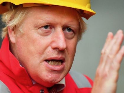 APPLEDORE, ENGLAND - AUGUST 25: Prime Minister Boris Johnson during his visit to Appledore