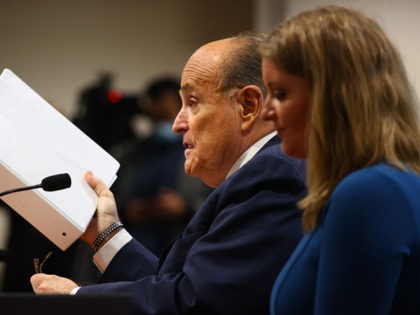 LANSING, MI - DECEMBER 02: U.S. President Donald Trump's personal attorney Rudy Giuliani s