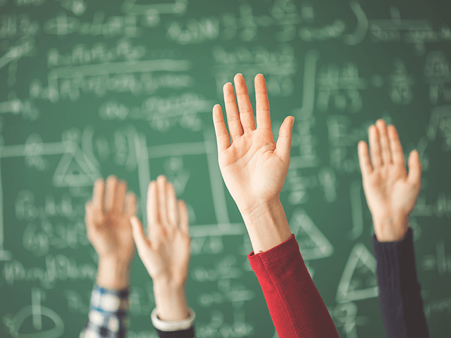 classroom hands