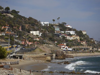 Real estate on Malibu Beach California USA