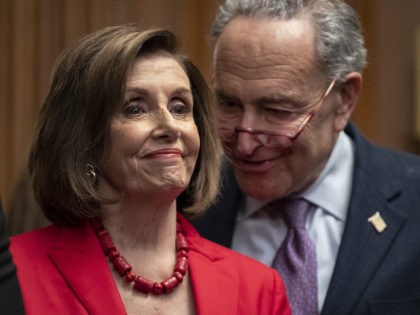 Speaker of the House Nancy Pelosi (D-CA) and Senate Minority Leader Chuck Schumer (D-NY) s