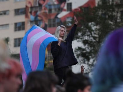 Members of the Transgender community and their supporters hold a rally and march to City H