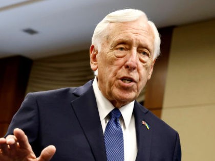 WASHINGTON, DC - APRIL 28: Majority Leader Steny Hoyer speaks during GRAMMYs On The Hill A