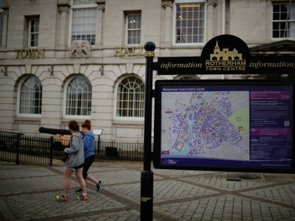 ROTHERHAM, ENGLAND - AUGUST 27: A general view of the Town Hall in Rotherham, South Yorksh