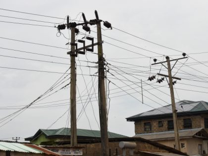 TO GO WITH AFP STORY BY SOPHIE BOUILLON Public power cables and transformers stand across