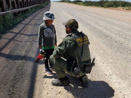 Santa Teresa Station Border Patrol agents found a four-year-old Ecuadorian boy abandoned b