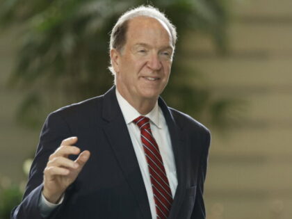 World Bank Group President David Malpass arrives for a meeting with Japan's Prime Min