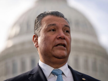 Garcia Biden - WASHINGTON, DC - NOVEMBER 16: Sen. Alex Padilla (D-CA) speaks during a news