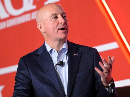 Nebraska Gov. Pete Ricketts takes part in a panel discussion during a Republican Governors