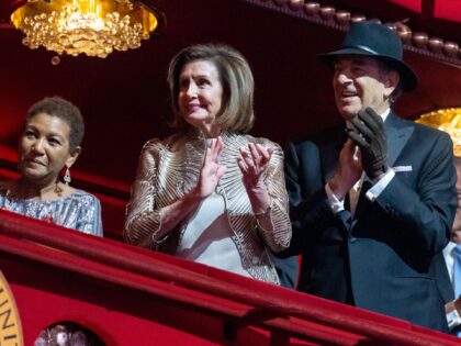 US House Speaker Nancy Pelosi (D-CA) and husband Paul Pelosi attend the 45th Kennedy Cente