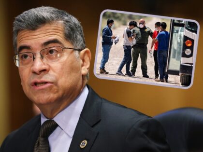 WASHINGTON, DC - MARCH 22: U.S. Health and Human Services (HHS) Secretary Xavier Becerra t