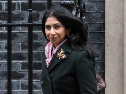 LONDON, UNITED KINGDOM - MARCH 28: Secretary of State for the Home Department Suella Brave