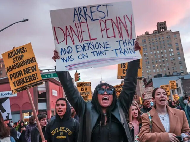 NEW YORK, UNITED STATES - May 5: Hundreds of demonstrators hold banners in New York City o