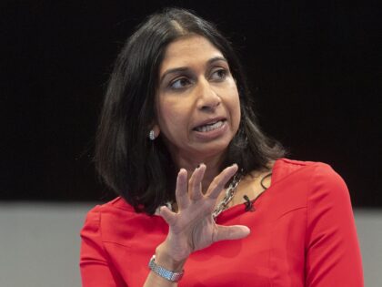 MANCHESTER, UNITED KINGDOM - OCTOBER 05: Attorney General Suella Braverman chairs a sessio