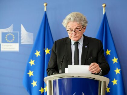 BRUSSELS, BELGIUM - JUNE 15: European Commissioner for Internal Market Thierry Breton is t