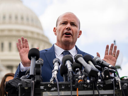 Sen. Mike Lee (R-UT) speaks during a news conference with members of the House Freedom Cau