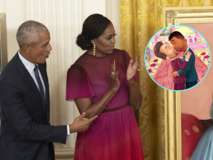 (INSET: Still from Netflix's "Ada Twist, Scientist") Former U.S. President Barack Obama an