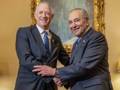 WASHINGTON, DC - MARCH 05: Benny Gantz, a member of Israel’s War Cabinet meets with Sena