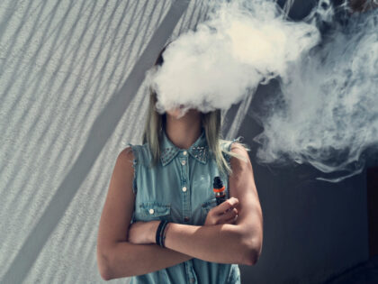 Vapor smoke - stock photo