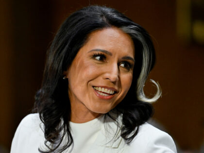 Tulsi Gabbard, former US Representative from Hawaii and US President Donald Trump's n