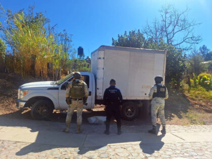 Truck seized by Mexican authorities. (Credit SSP Michoacan)