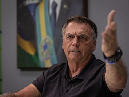 Jair Bolsonaro, Brazil's former president, during an interview in Brasilia, Brazil, on Tue