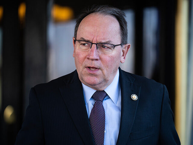 Rep. Tom Tiffany, R-Wis., leaves a meeting of the House Republican Conference at the Capit