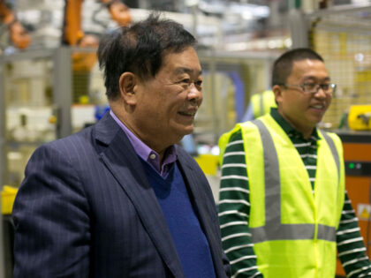 MORAINE, OH - SEPTEMBER, 29: Cho Tak Wong, chairman, and Jimmy Wang, vice president, at Fu